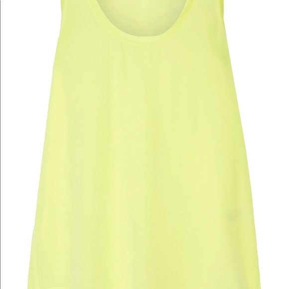 Equipment Mel neon yellow washed silk tank - Picture 3 of 8